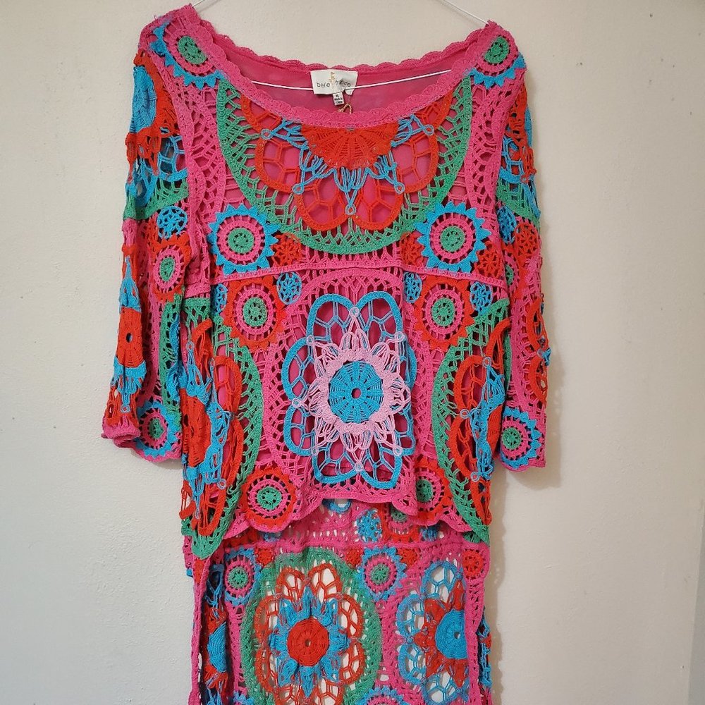 Crochet high low top